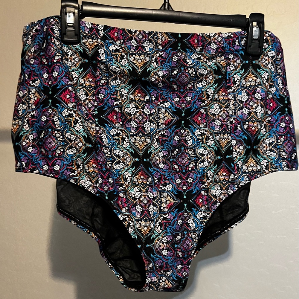 Torrid Multicolor High-Waisted Bikini Bottom